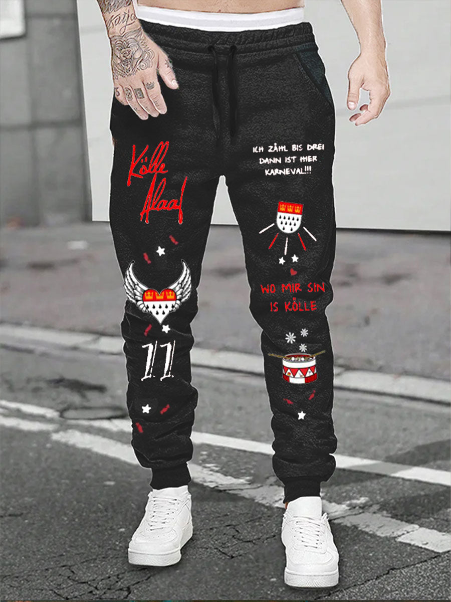 Gedruckte Hosen für Herren karneval Art