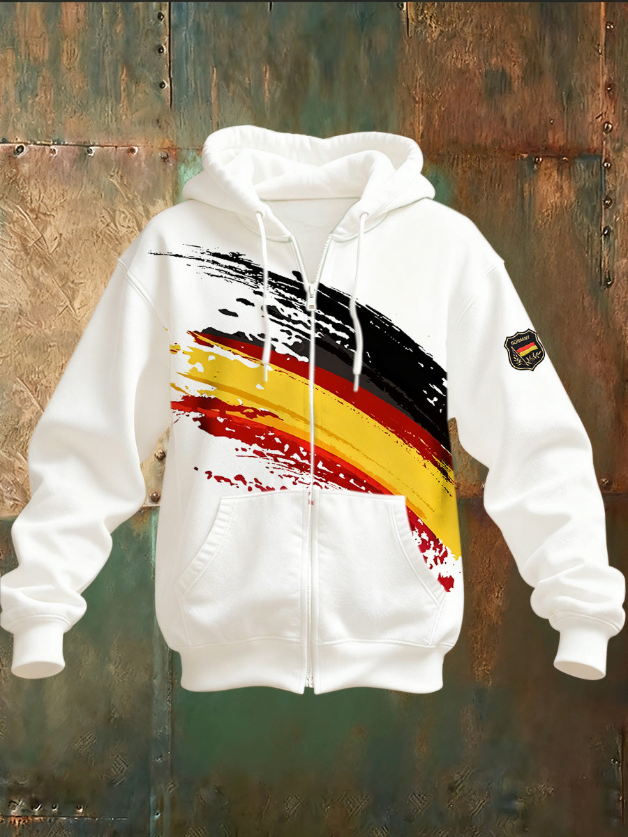 Herren-Kapuzen pullover mit deutschem Druck