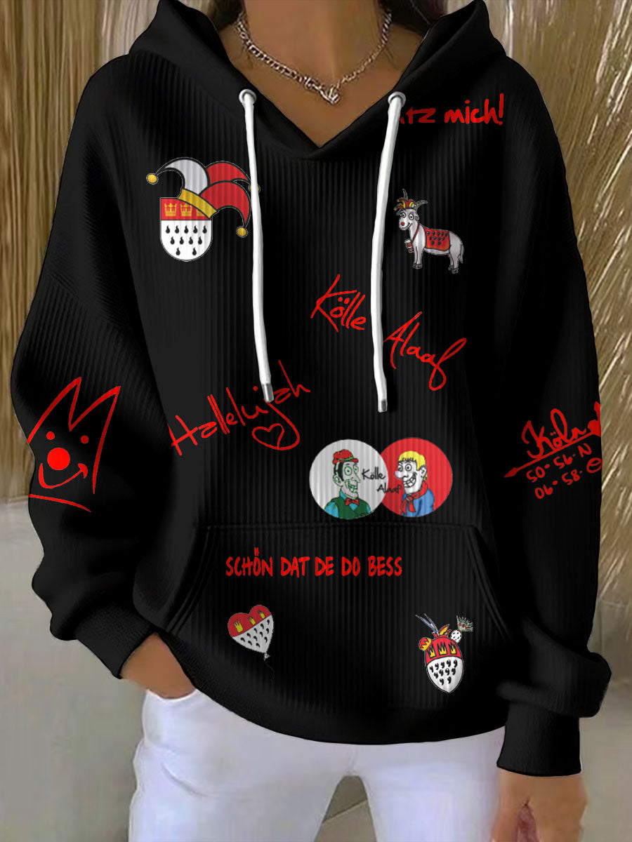 Karneval-Kunst bedruckter Hoodie für Frauen
