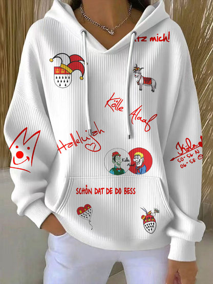 Karneval-Kunst bedruckter Hoodie für Frauen