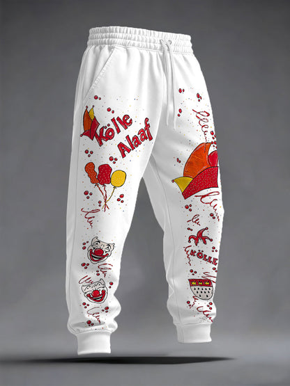 Kölle Alaaf Cologne Carnival Clown Print Freizeit hosen für Herren