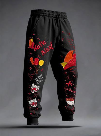 Kölle Alaaf Cologne Carnival Clown Print Freizeit hosen für Herren