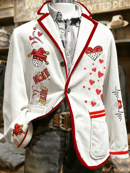 Herren Cologne Carnival Print Casual Anzüge