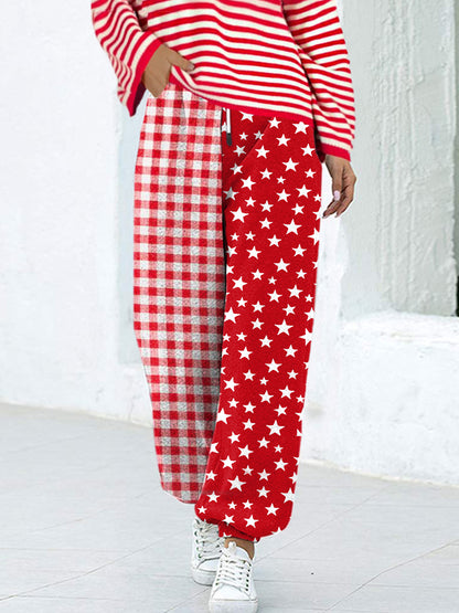 Damen Kölner Karneval bedruckte Freizeit hosen