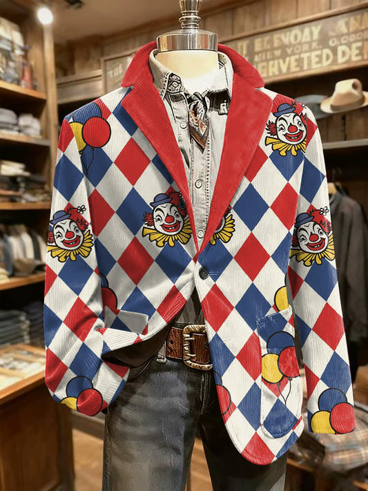 Herren Cologne Carnival Print Casual Anzüge