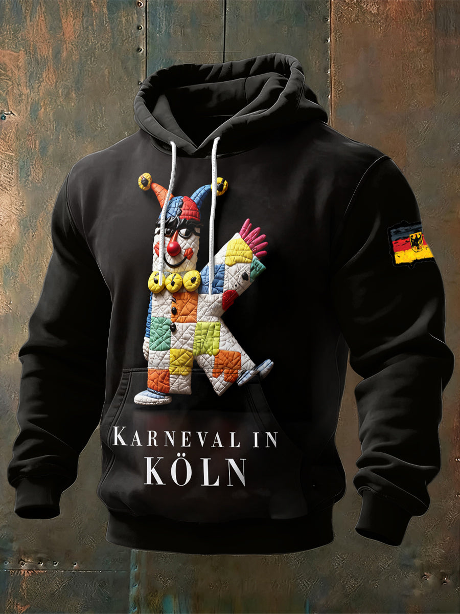Herren-Sweatshirt mit deutschem Karneval inspiriert