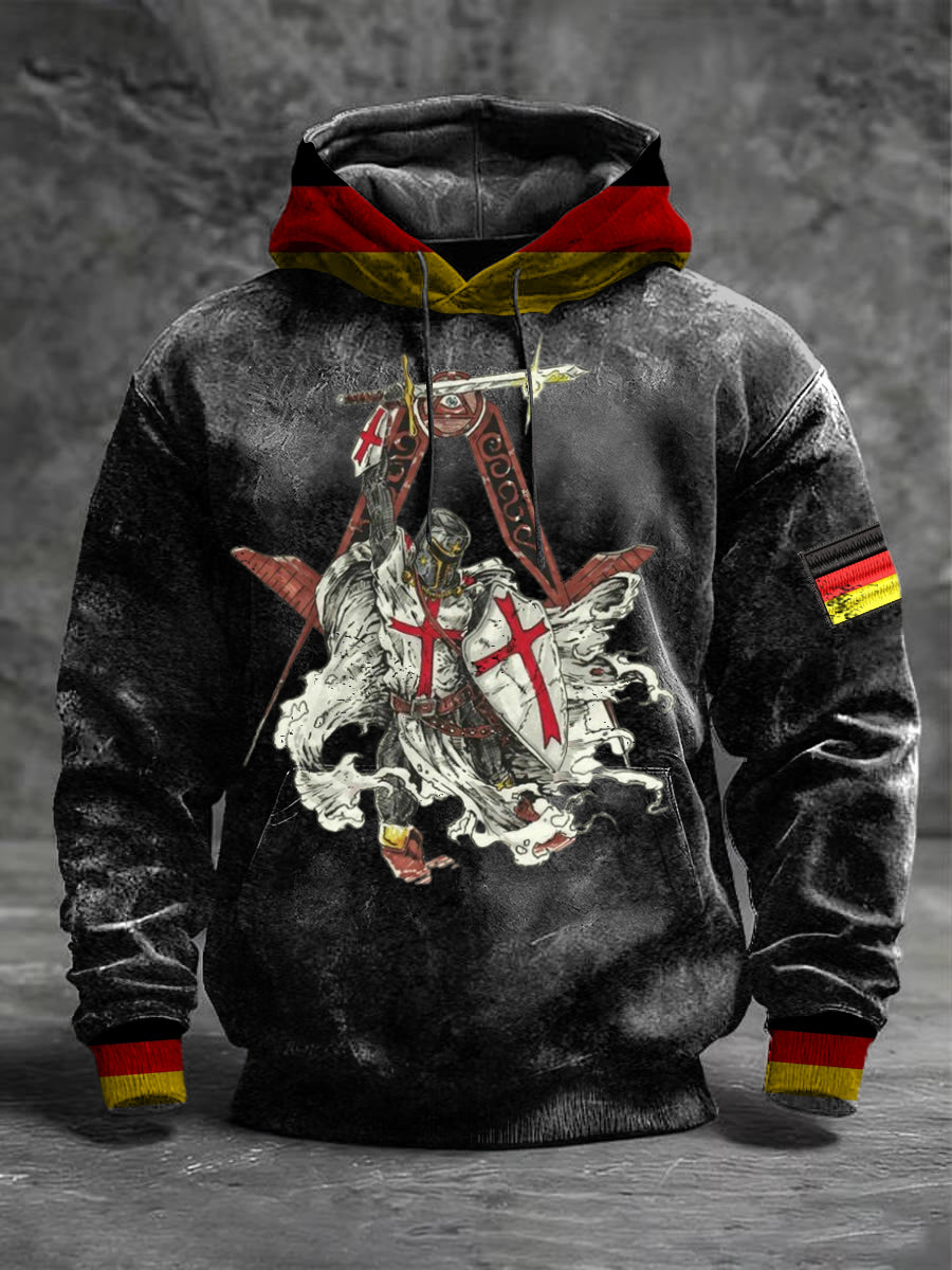 Männer Eisernes Kreuz Legion Glaube Deutschland Flagge Hoodie
