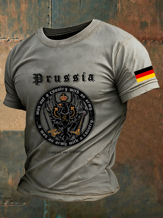 Herren Lässiges T-Shirt mit Rundhals ausschnitt, kurz ärmel iges T-Shirt
