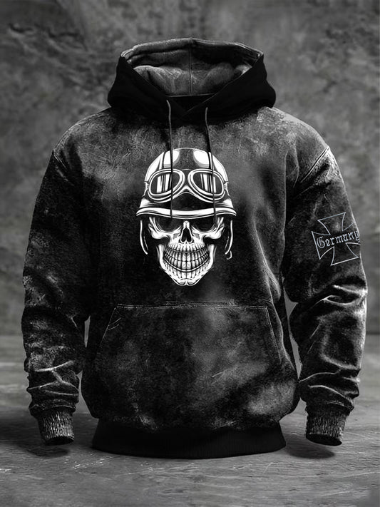 Männer Eisernes Kreuz Legion Schädel Soldat & Rotes Kreuz und Deutscher Hoodie