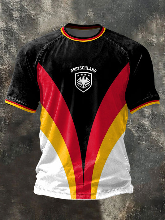 Männer Deutschland 2026 Fußball mannschaft Unterstützer Print T-Shirt