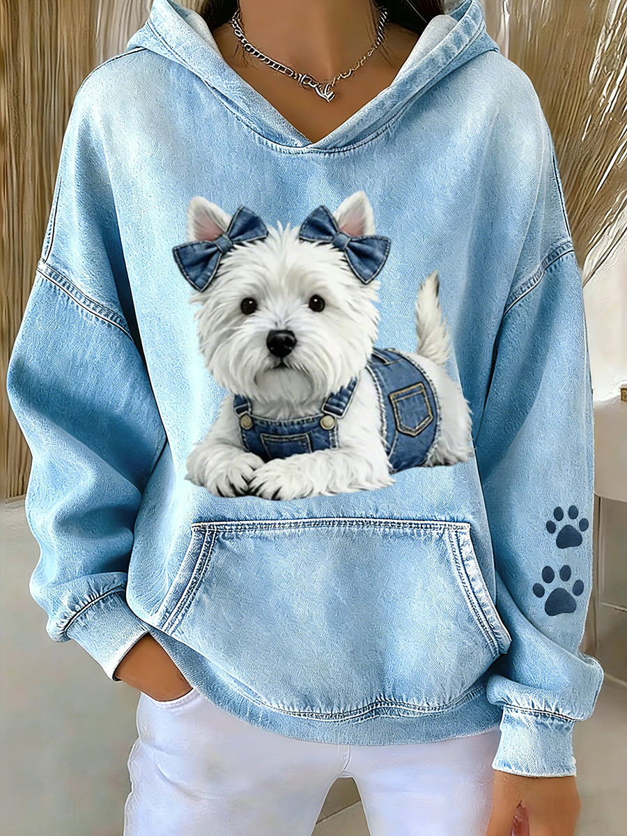 Frauen Tier liebhaber Hunde druck Hoodie