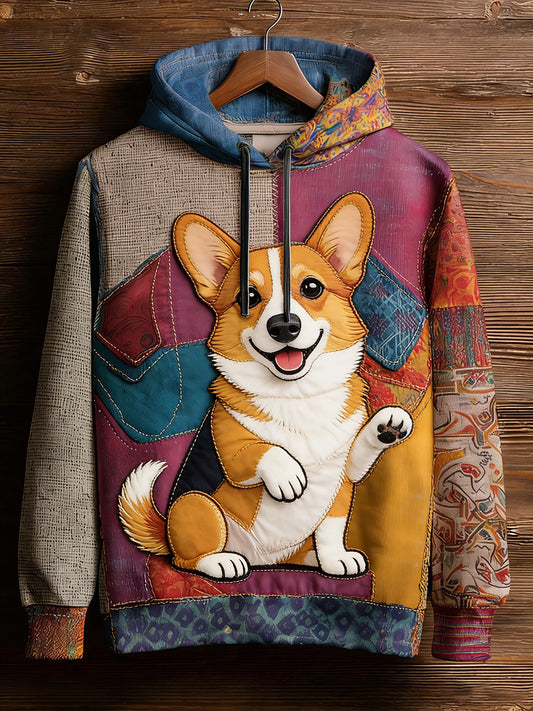 Unisex Retro Tier Kunst Print Bequemes Casual Sweatshirt