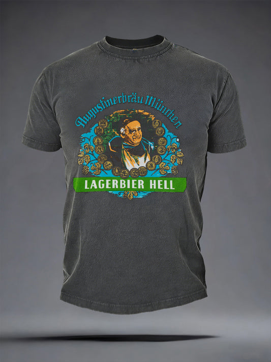 Herren-T-Shirt mit kurzen Ärmeln Bier liebhaber