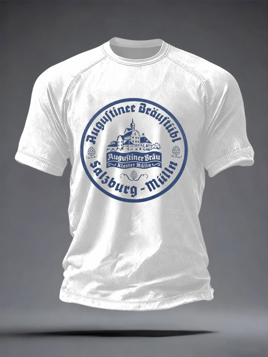 Herren Bier Liebhaber München Oktoberfest Print T-Shirt