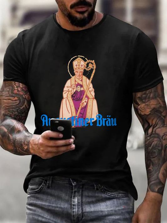 Herren Bier Liebhaber München Oktoberfest Print T-Shirt