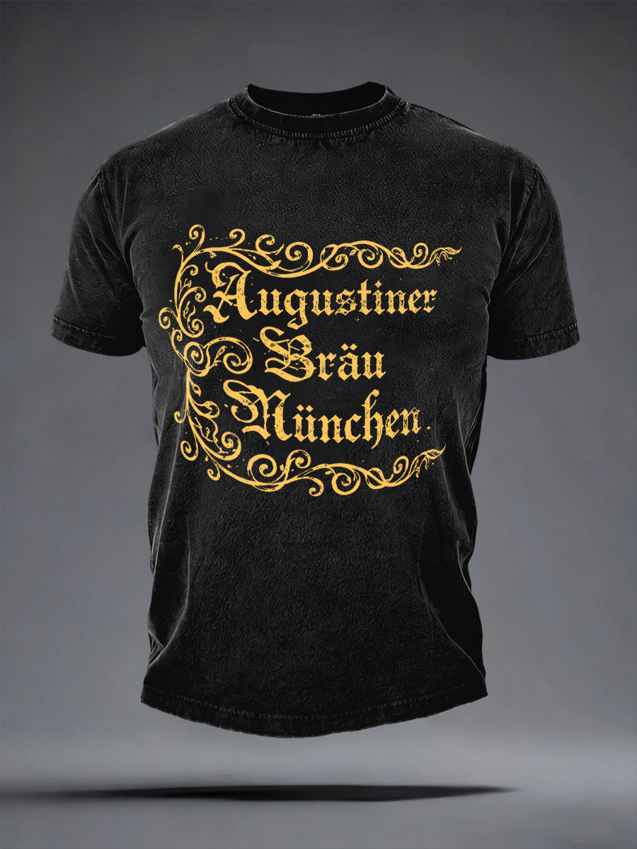 Herren Bier liebhaber München Oktoberfest Print T-Shirt