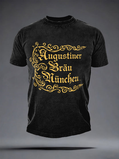 Herren Bier liebhaber München Oktoberfest Print T-Shirt