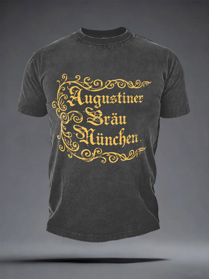 Herren Bier liebhaber München Oktoberfest Print T-Shirt