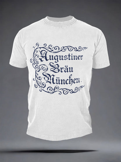 Herren Bier liebhaber München Oktoberfest Print T-Shirt