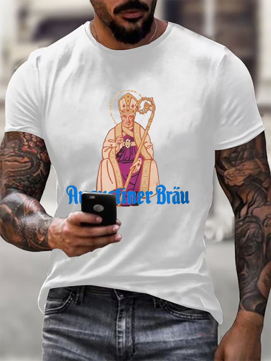 Herren Bier Liebhaber München Oktoberfest Print T-Shirt