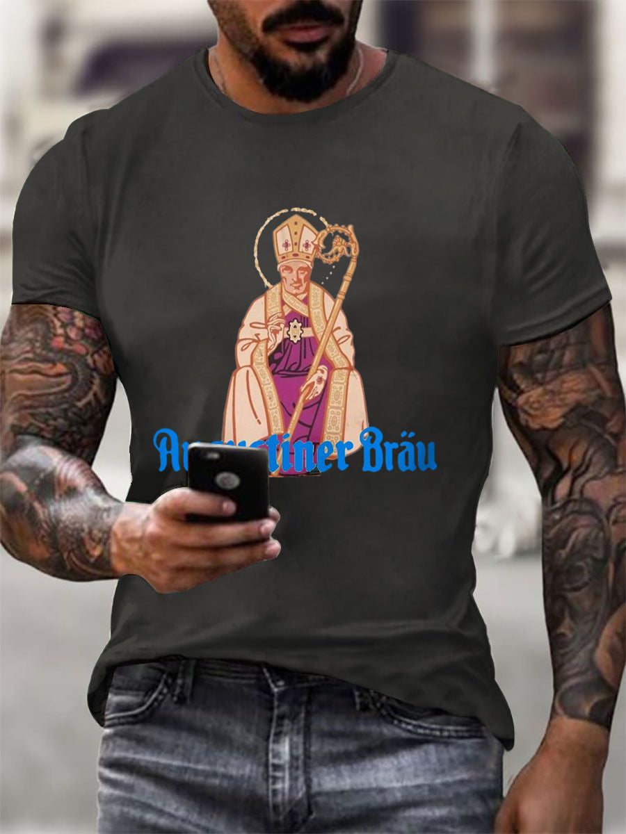 Herren Bier Liebhaber München Oktoberfest Print T-Shirt