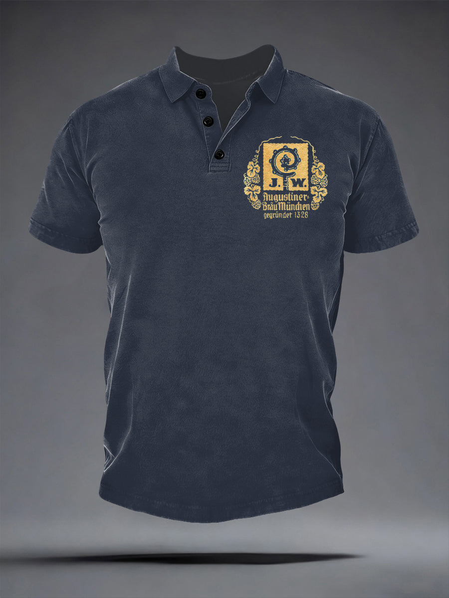 Herren Bier liebhaber Kurzarm hemd