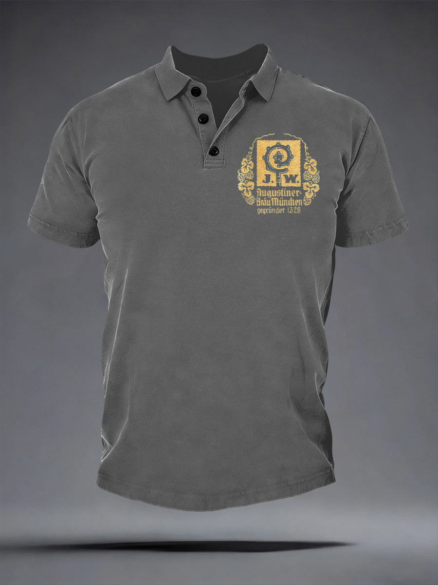 Herren Bier liebhaber Kurzarm hemd