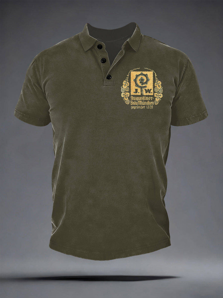 Herren Bier liebhaber Kurzarm hemd