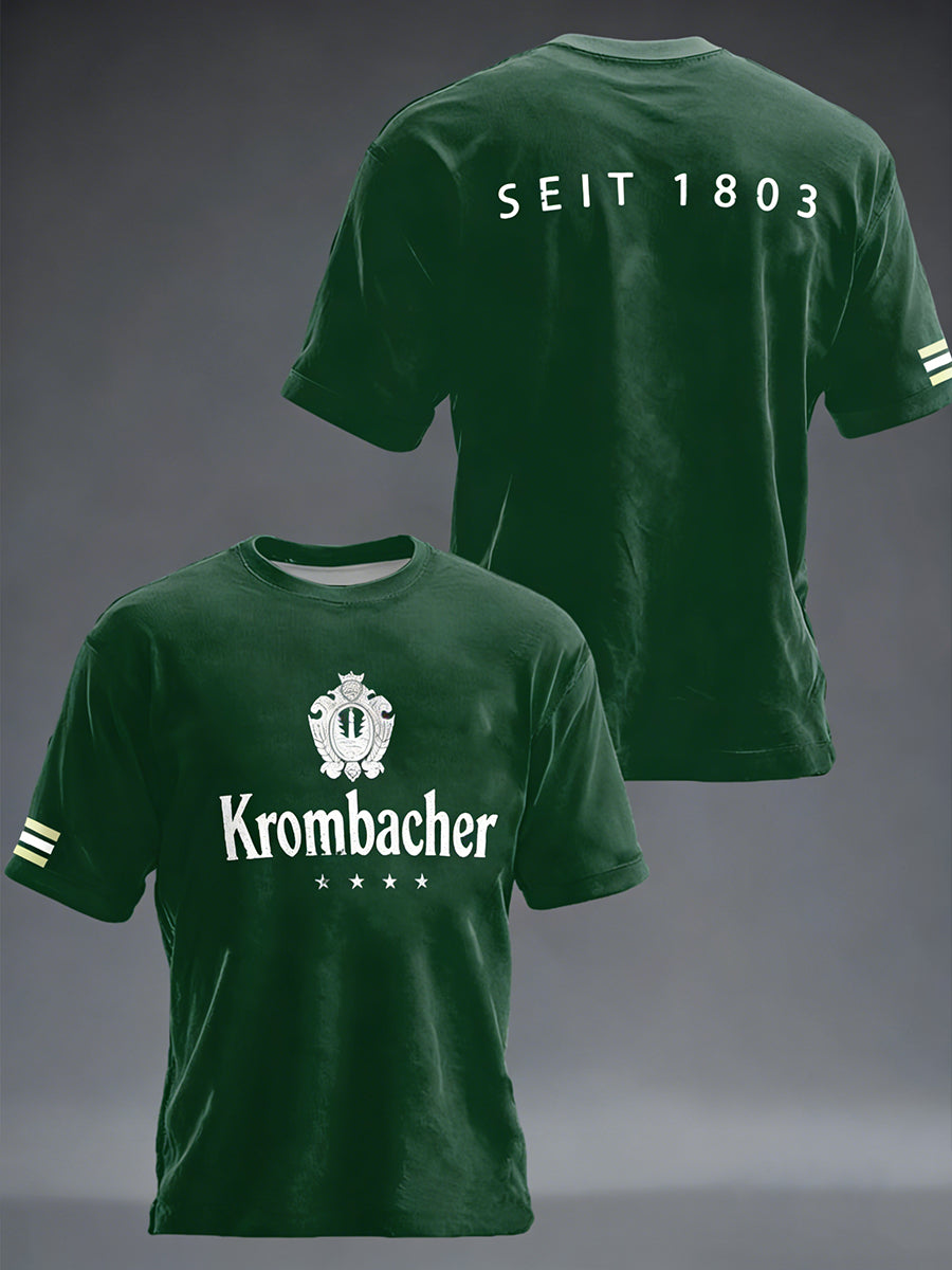 Herren-Bierliebhaber-T-Shirt mit kurzen Ärmeln