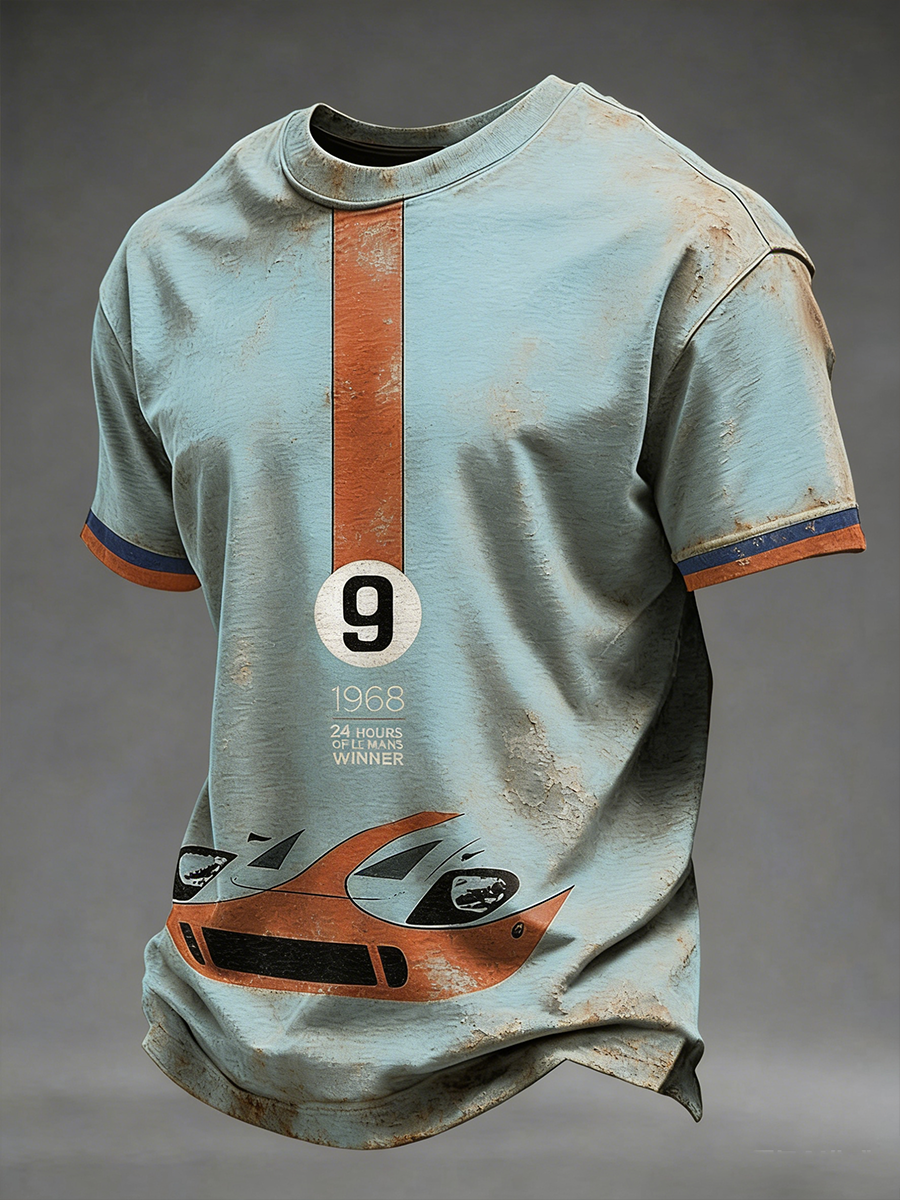 Herren Rennwagen T-Shirt mit kurzen Ärmeln