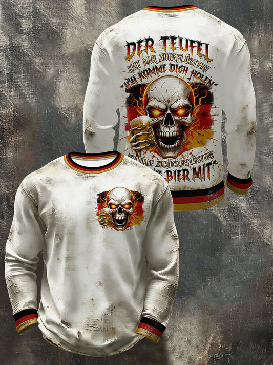 Herren Bier liebhaber Sweatshirt mit Rundhals ausschnitt