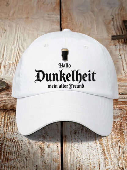 Unisex Hallo Dunkelheit Mein alter Freund Print Cap