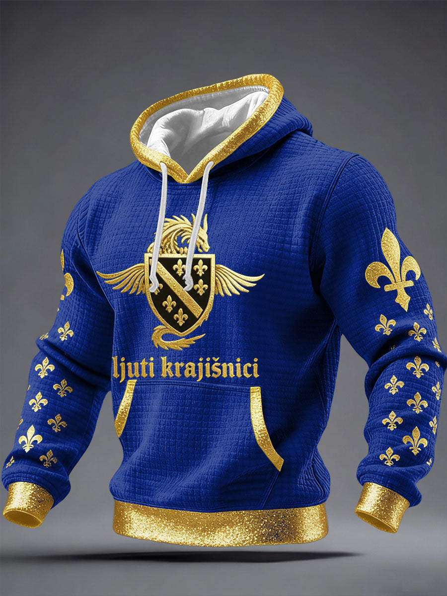 Herren Bosnien ZMAJEVI Fußballfan Bedruckte Kapuzenjacke