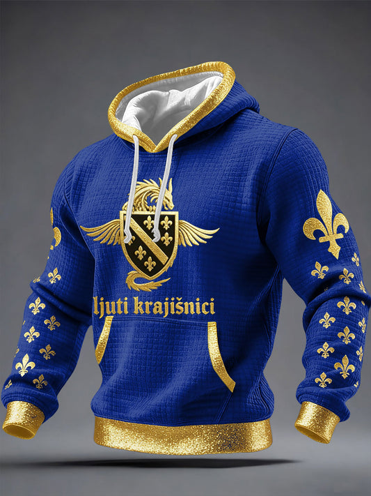 Herren Bosnien ZMAJEVI Fußballfan Bedruckte Kapuzenjacke