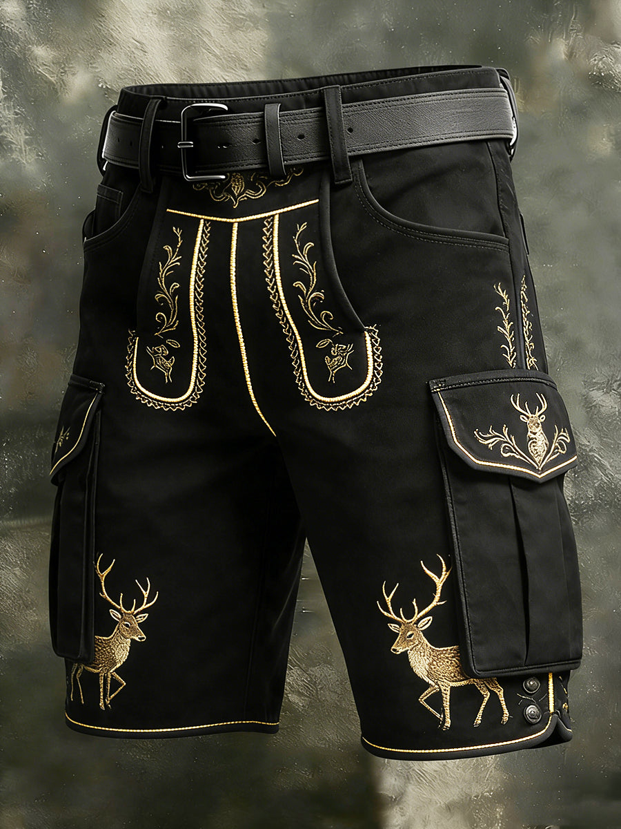 Herren-Jagdkunst-Print lässige Arbeits-Shorts