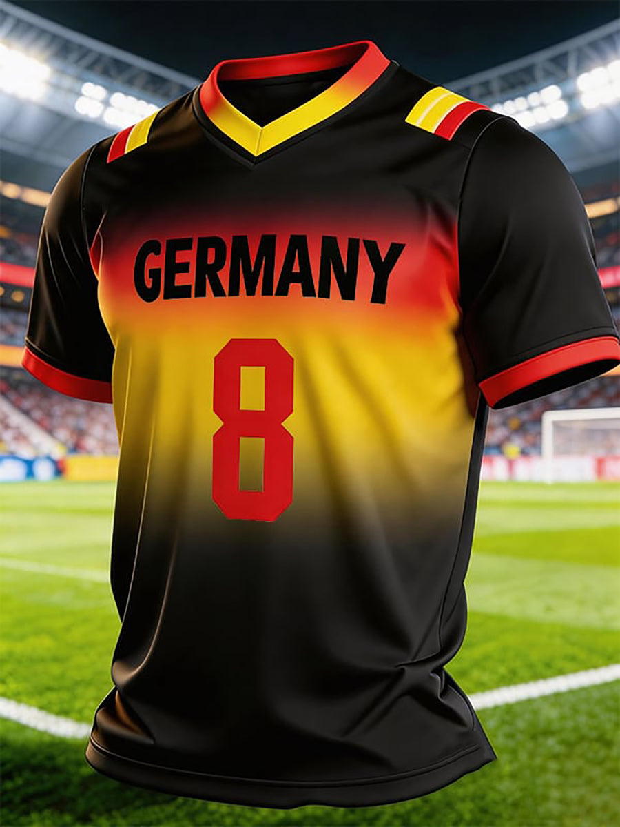 Herren-Deutschland-Fußballfantrikot