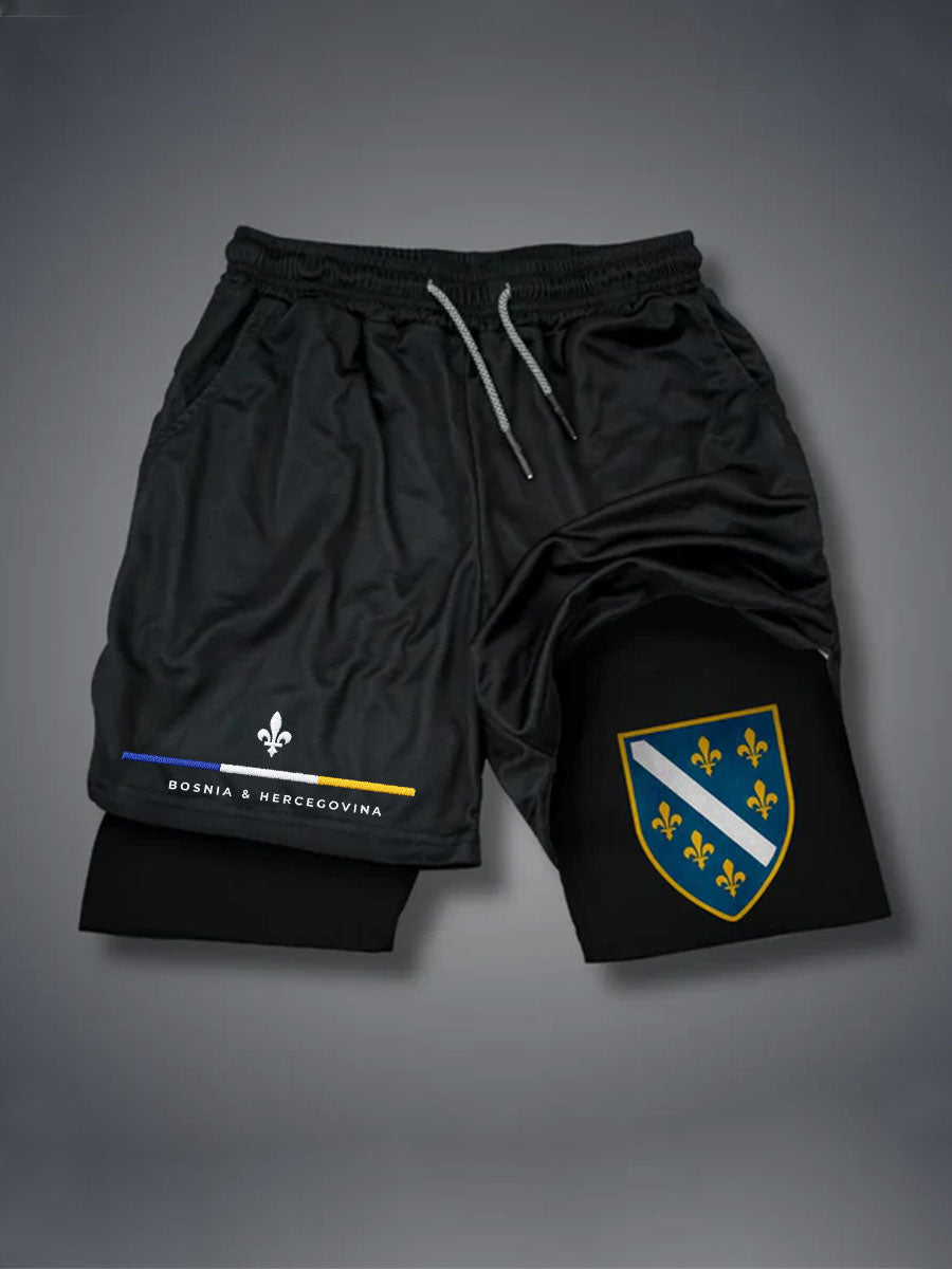 Männer Bosnien Sport Liebhaber bedruckte Shorts