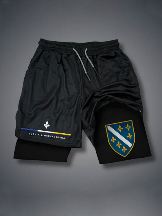 Männer Bosnien Sport Liebhaber bedruckte Shorts