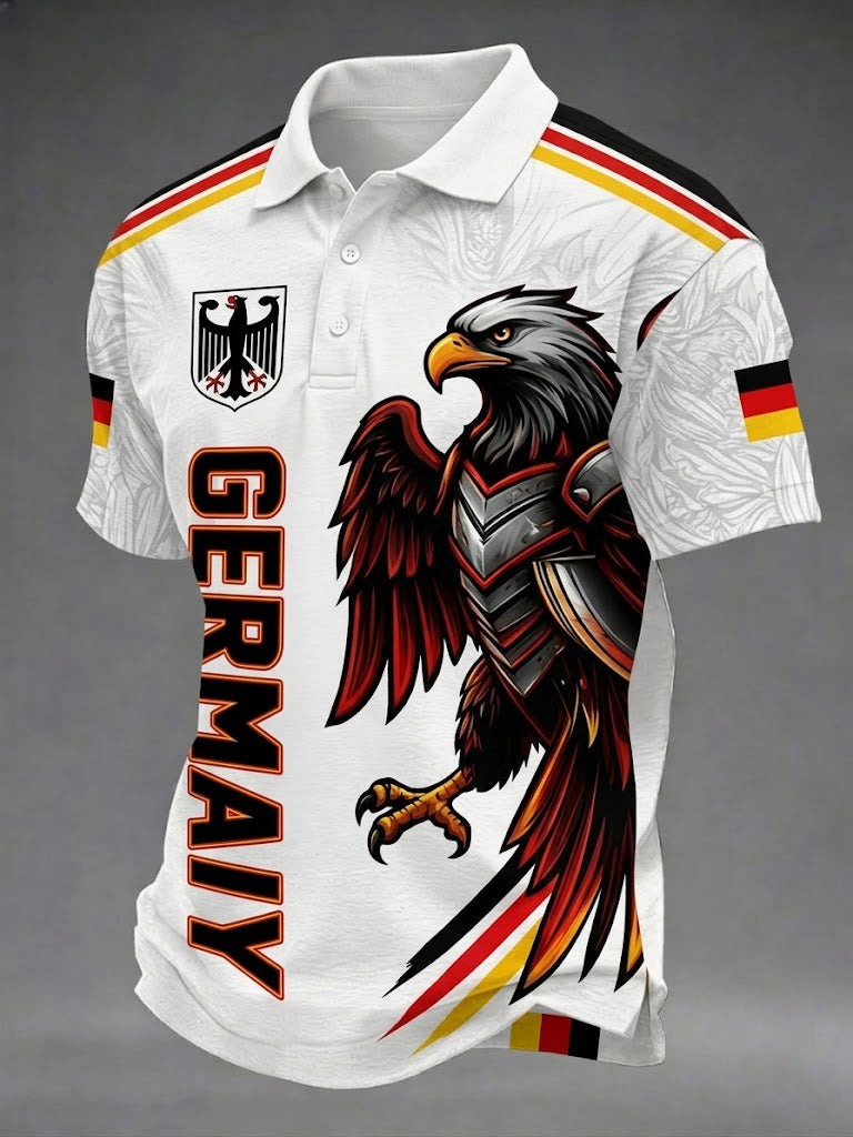 Herren-Fußballshirt mit Deutschland-Print
