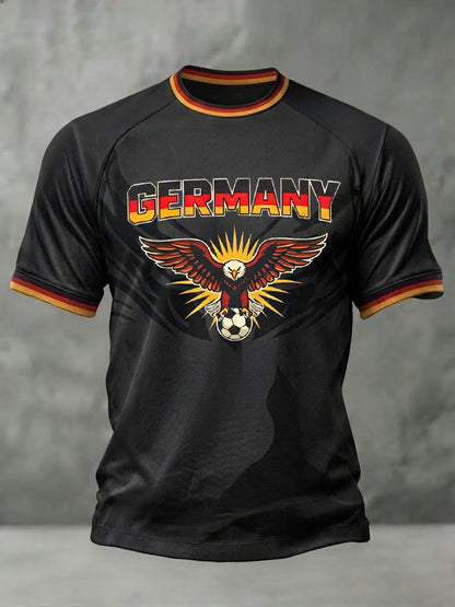 Herren-Fußball-T-Shirt mit Deutschland-Print