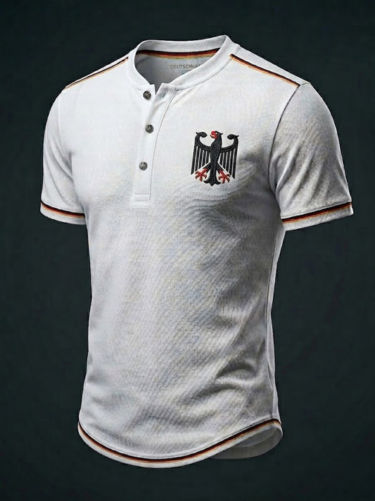 Herren-Fußball-T-Shirt mit Deutschland-Print