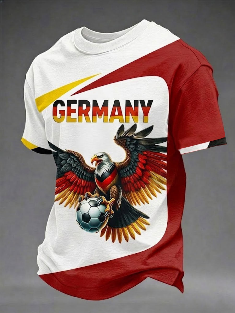 Herren-Fußball-T-Shirt mit Deutschland-Print