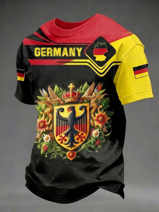 Herren-Fußball-T-Shirt mit Deutschland-Print