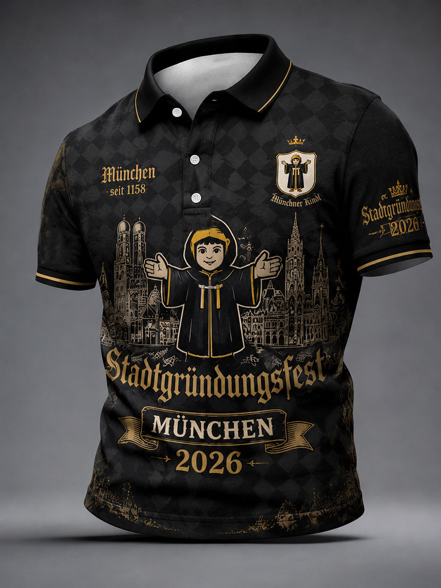 Herren-T-Shirt mit Aufdruck zum Münchner Stadtgründungsfest 2026
