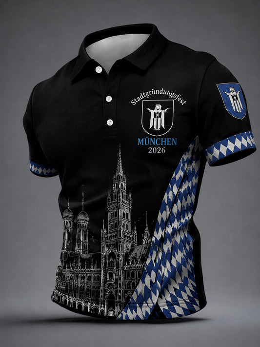 Herren-T-Shirt mit Aufdruck zum Münchner Stadtgründungsfest 2026