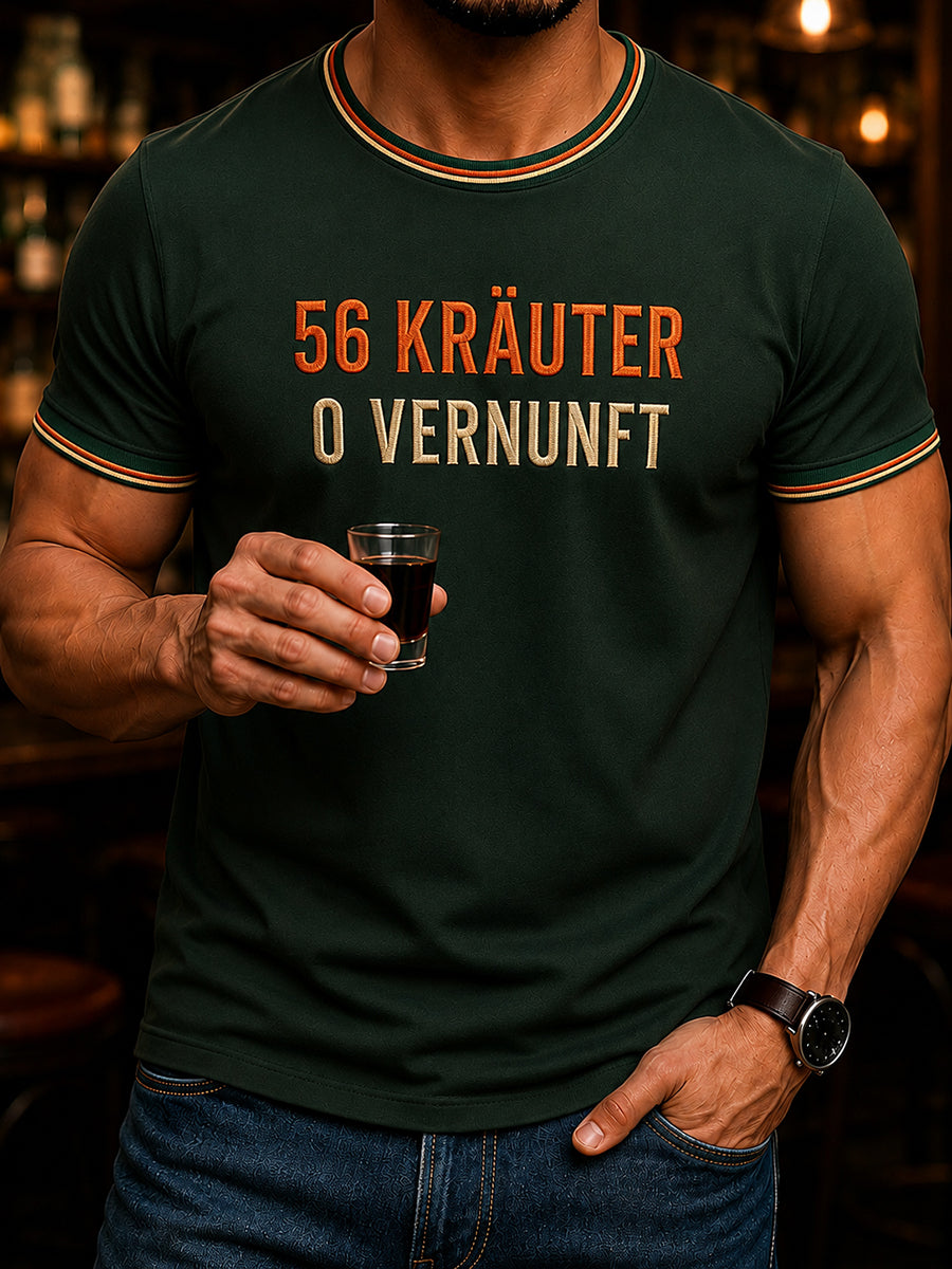 Herren-Herbal-Likör-Liebhaber-Shirt in Deutsch