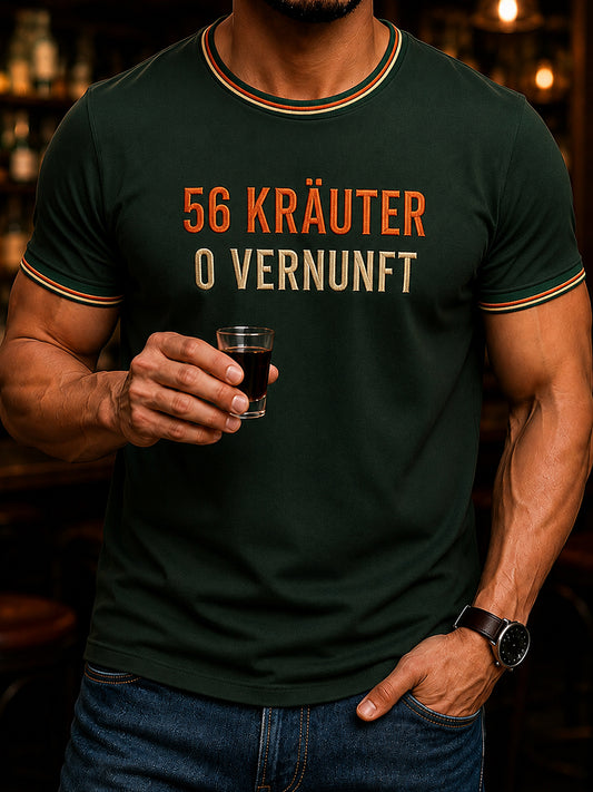 Herren-Herbal-Likör-Liebhaber-Shirt in Deutsch