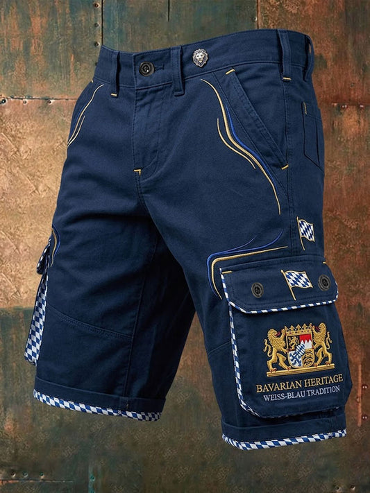 Herren-Shorts mit deutschem bayerischem Löwen-Druck