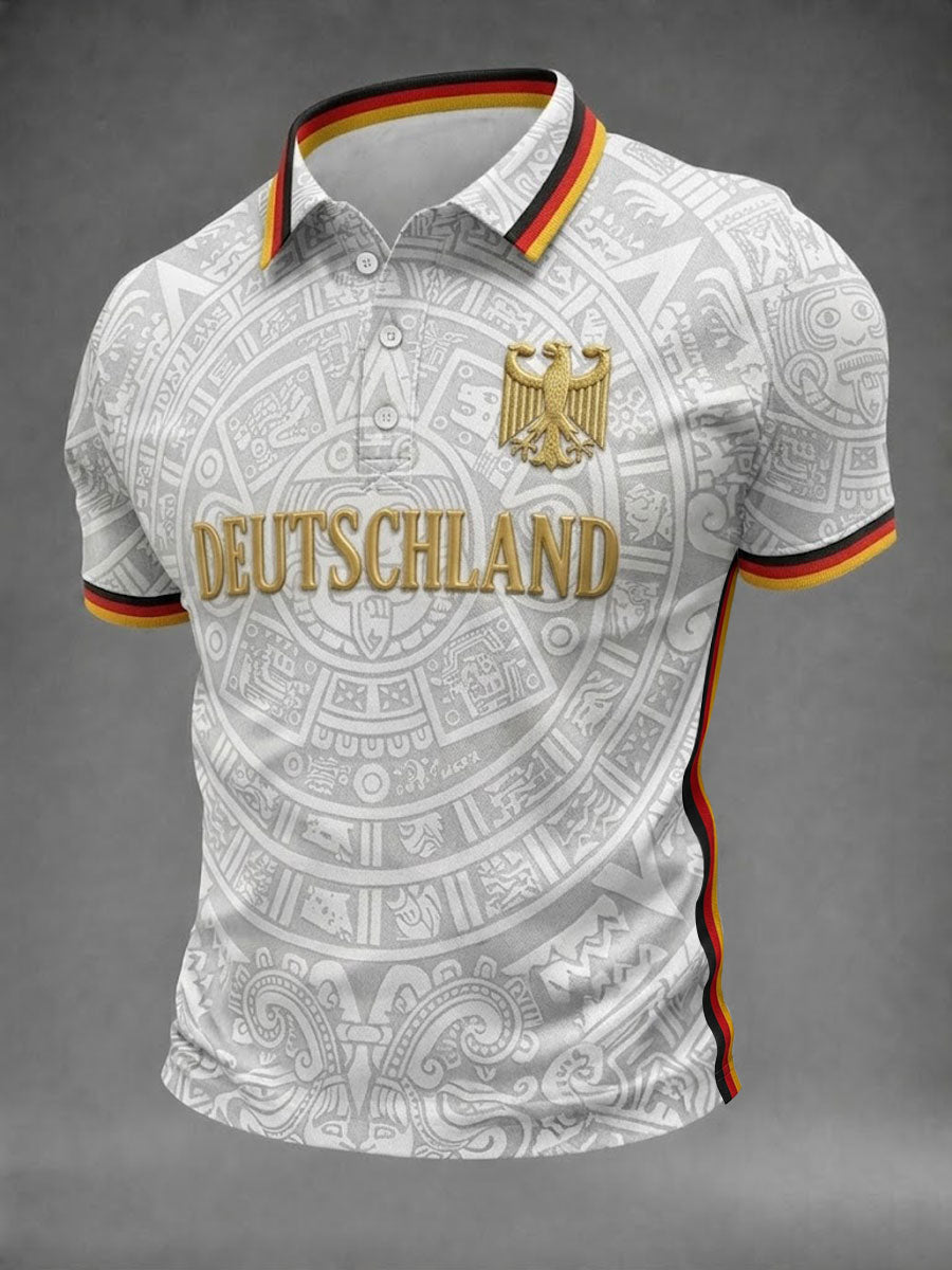 Herren-Fußballshirt mit Deutschland-Druck
