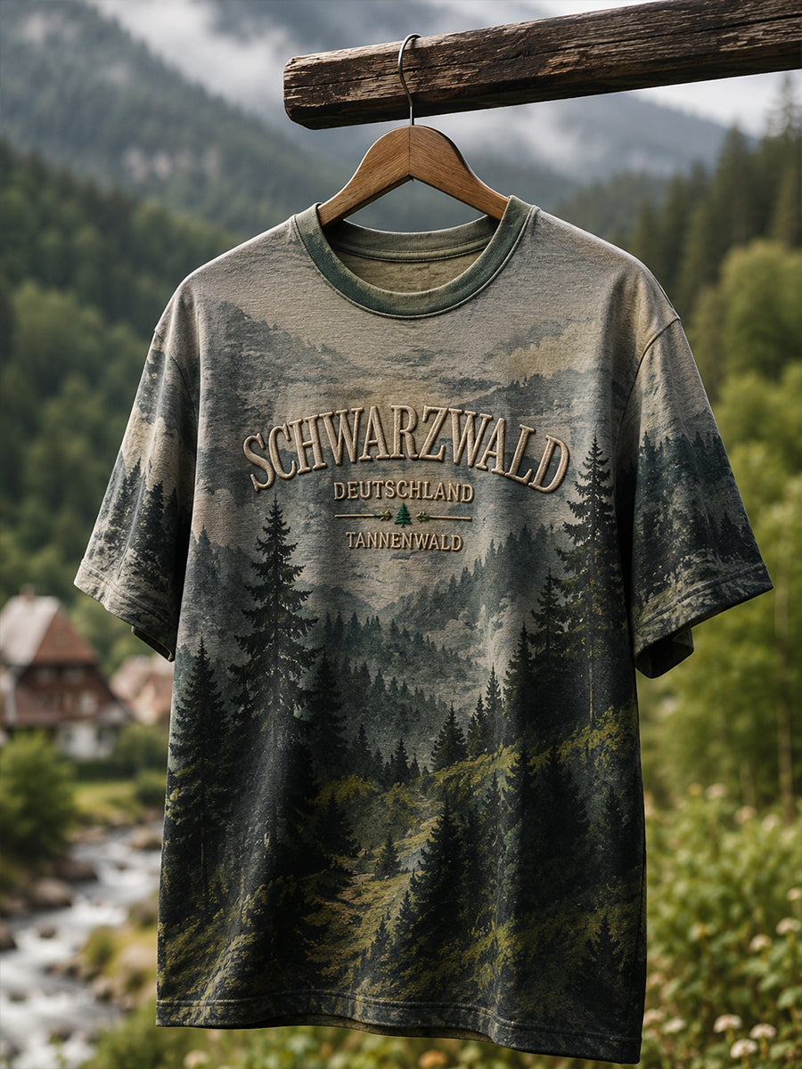 Herren-Schwarzwald-Kurzarm-T-Shirt